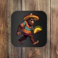 Bigfoot Carrying Taco Funny Cinco De Mayo Sasquatch Coaster thumb 0