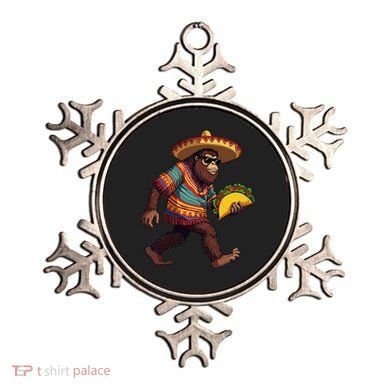 Bigfoot Carrying Taco Funny Cinco De Mayo Sasquatch Ornament
