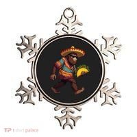 Bigfoot Carrying Taco Funny Cinco De Mayo Sasquatch Ornament thumb 0