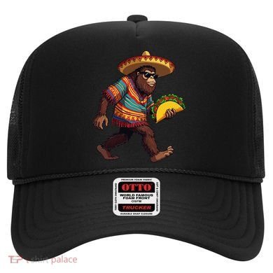 Bigfoot Carrying Taco Funny Cinco De Mayo Sasquatch Hat