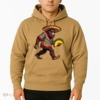 Bigfoot Carrying Taco Funny Cinco De Mayo Sasquatch Hoodie thumb 2