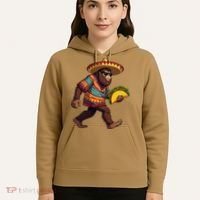 Bigfoot Carrying Taco Funny Cinco De Mayo Sasquatch Hoodie thumb 5