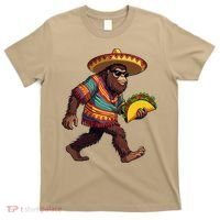 Bigfoot Carrying Taco Funny Cinco De Mayo Sasquatch T-Shirt thumb 0