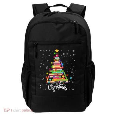 Books Christmas Tree Funny Love Reading Book Lover Librarian Cool Gift Backpack