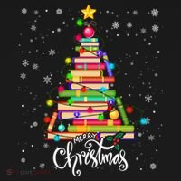 Books Christmas Tree Funny Love Reading Book Lover Librarian Cool Gift Pajama Set thumb 2