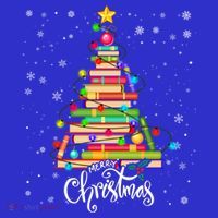 Books Christmas Tree Funny Love Reading Book Lover Librarian Cool Gift Women's Tank Top thumb 5