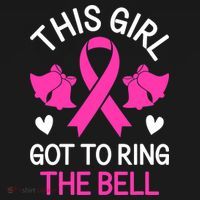 Breast Cancer This Girl Got To Ring The Bell Chemo Grad Sweatshirt thumb 3