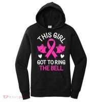 Breast Cancer This Girl Got To Ring The Bell Chemo Grad Women's Hoodie thumb 0