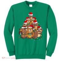 Beavers Christmas Tree Lights Xmas Pajamas For Family Sweatshirt thumb 0