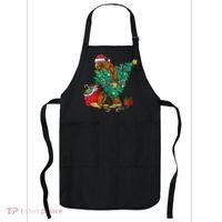 Bigfoot Christmas Tree Lights Xmas Apron thumb 0