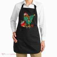 Bigfoot Christmas Tree Lights Xmas Apron thumb 2