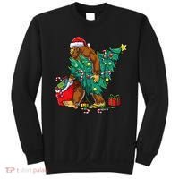Bigfoot Christmas Tree Lights Xmas Sweatshirt thumb 0