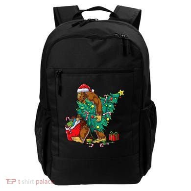 Bigfoot Christmas Tree Lights Xmas Backpack