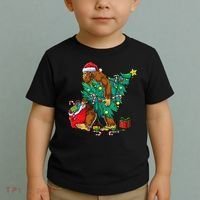Bigfoot Christmas Tree Lights Xmas Toddler T-Shirt thumb 2