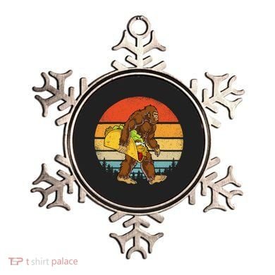 Bigfoot Carrying Taco Funny Cinco De Mayo Sasquatch Ornament