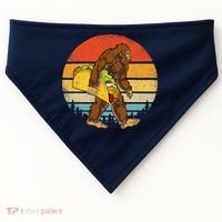 Bigfoot Carrying Taco Funny Cinco De Mayo Sasquatch USA-Made Doggie Bandana thumb 0