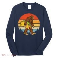 Bigfoot Carrying Taco Funny Cinco De Mayo Sasquatch Long Sleeve Shirt thumb 0