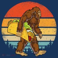 Bigfoot Carrying Taco Funny Cinco De Mayo Sasquatch Women's Hoodie thumb 2