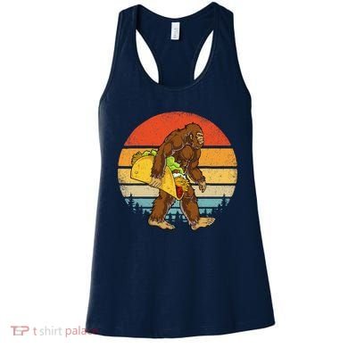Bigfoot Carrying Taco Funny Cinco De Mayo Sasquatch Women's Tank Top