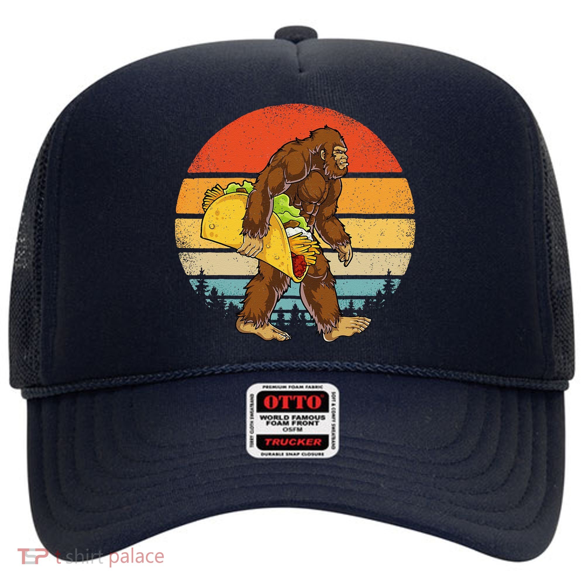 Bigfoot Carrying Taco Funny Cinco De Mayo Sasquatch Hat