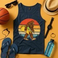 Bigfoot Carrying Taco Funny Cinco De Mayo Sasquatch Tank Top thumb 4