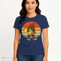 Bigfoot Carrying Taco Funny Cinco De Mayo Sasquatch Women's T-Shirt thumb 4
