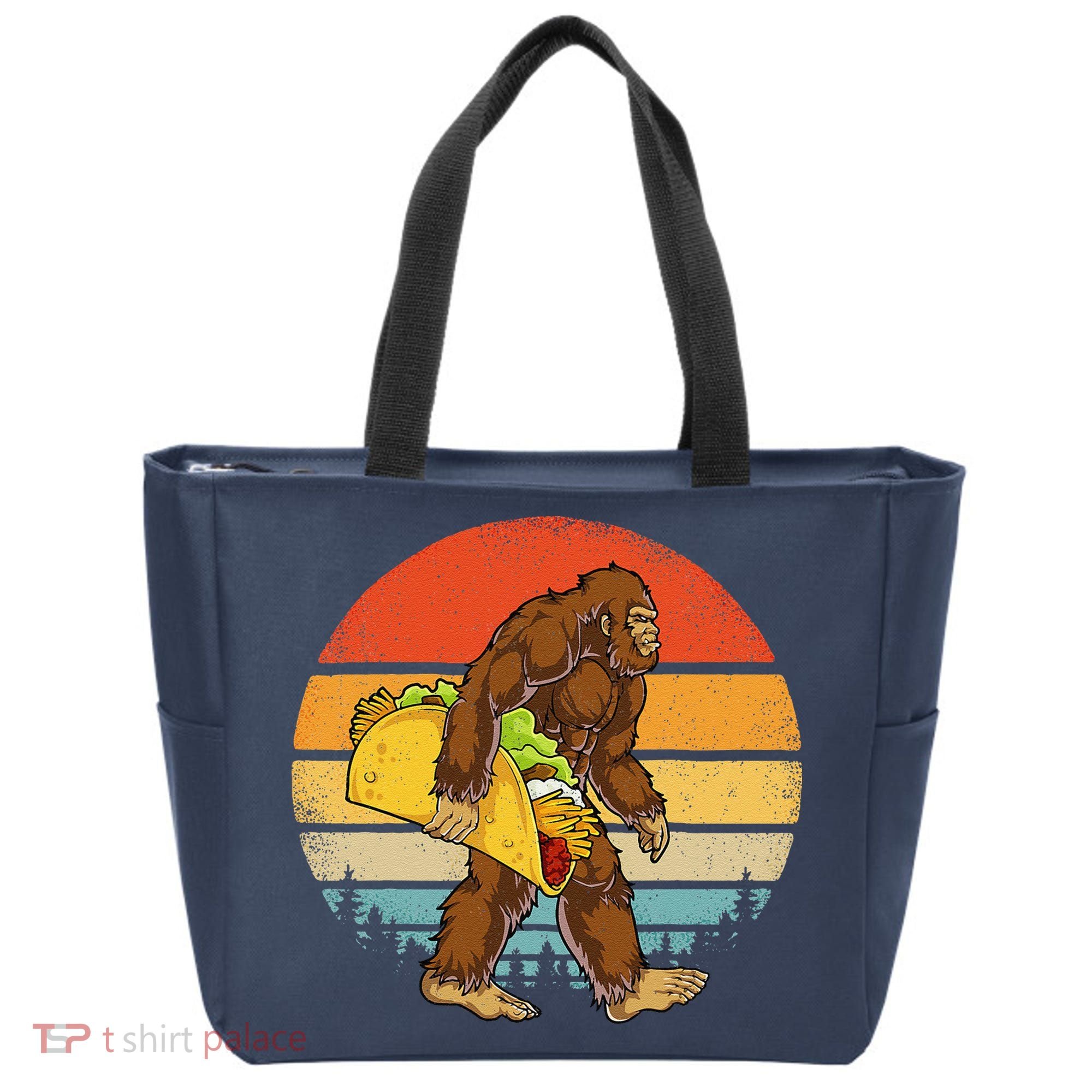 Bigfoot Carrying Taco Funny Cinco De Mayo Sasquatch Tote Bag
