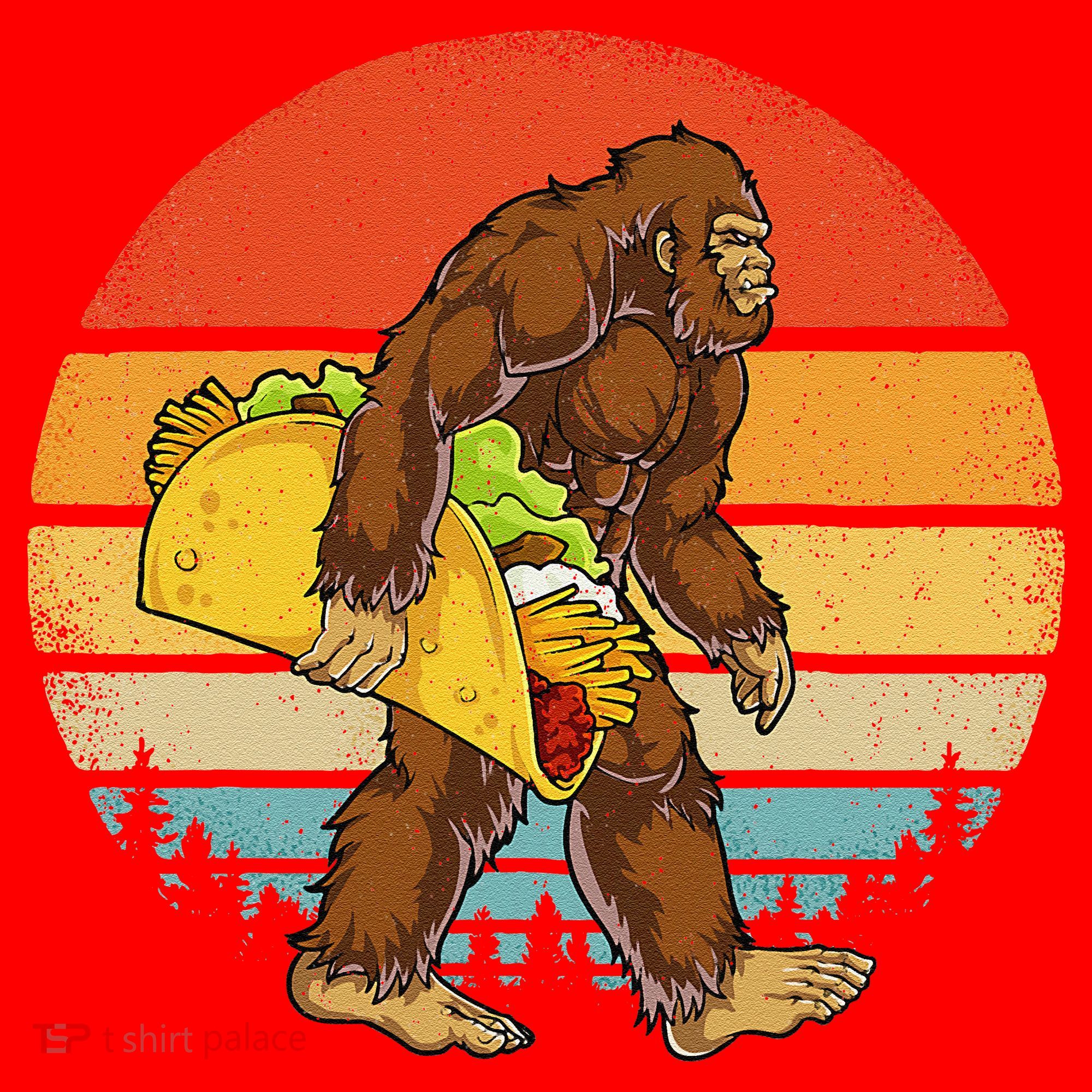 Bigfoot Carrying Taco Funny Cinco De Mayo Sasquatch Santa Hat