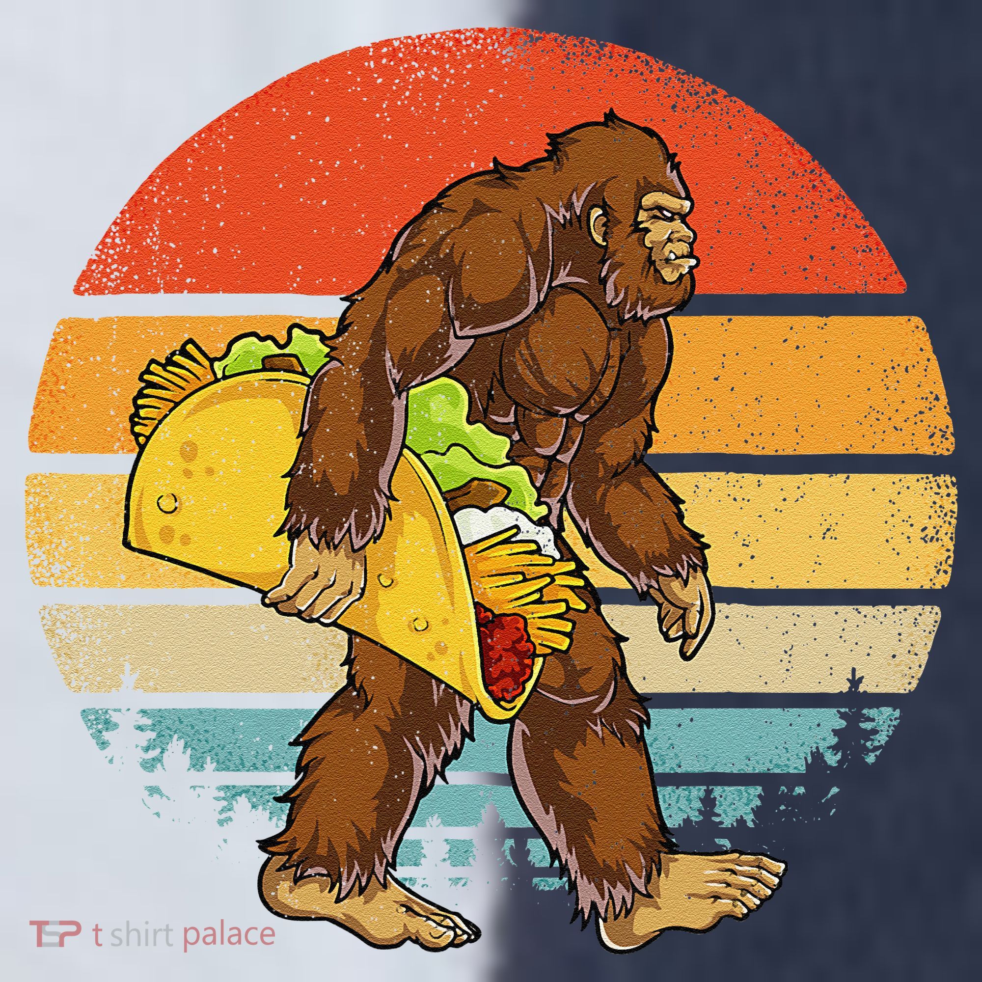 Bigfoot Carrying Taco Funny Cinco De Mayo Sasquatch Sport-Tek Competitor United Soccer Jersey