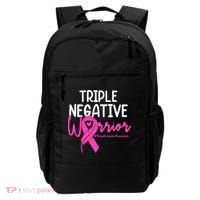Breast Cancer Triple Negative Warrior Pink Ribbon Awareness Backpack thumb 0