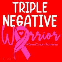 Breast Cancer Triple Negative Warrior Pink Ribbon Awareness Santa Hat thumb 1