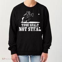 Baseball Catcher Thou Shalt Not Steal - Religious Gift Women's Sweatshirt thumb 0