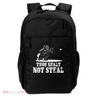 Baseball Catcher Thou Shalt Not Steal - Religious Gift Backpack thumb 0