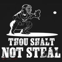 Baseball Catcher Thou Shalt Not Steal - Religious Gift Women's Tank Top thumb 5