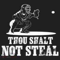 Baseball Catcher Thou Shalt Not Steal - Religious Gift Golf Towel thumb 3