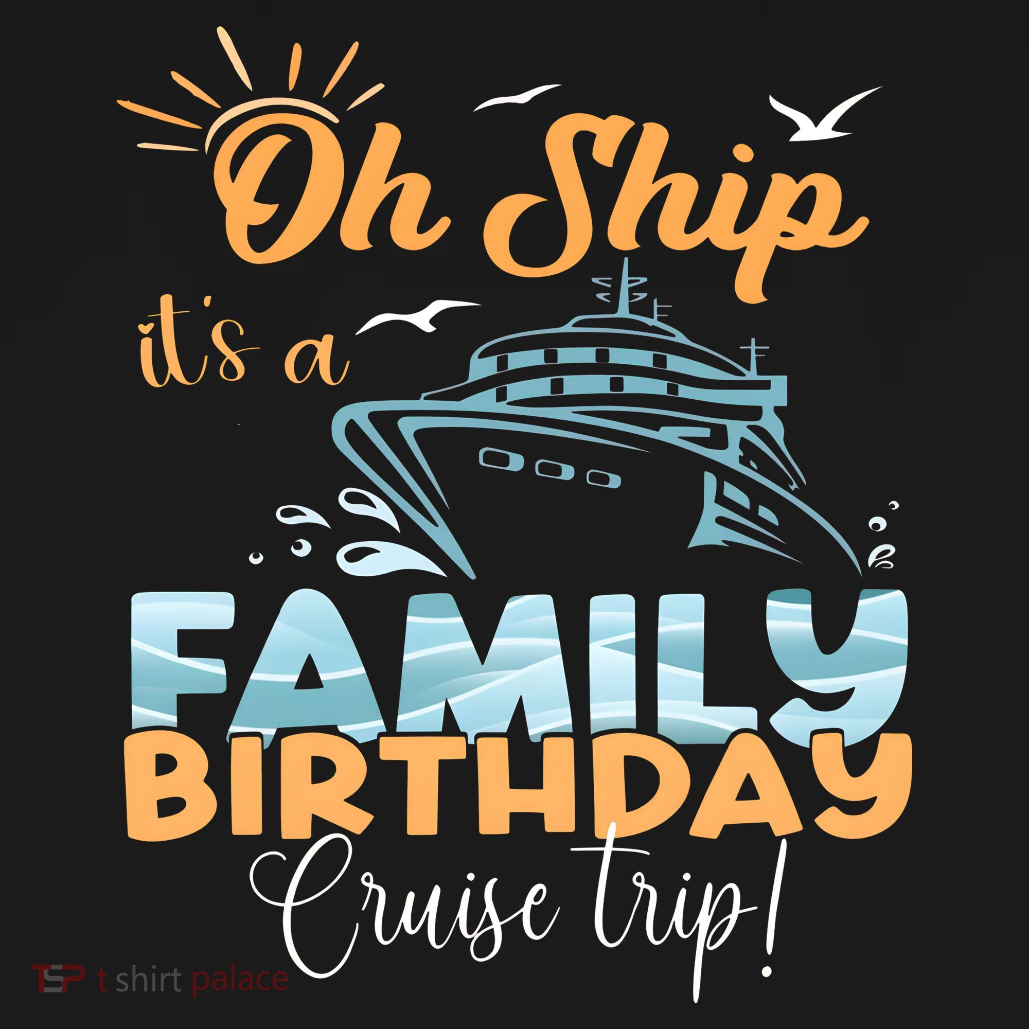 Birthday Cruise Trip Family Matching Family Mousepad