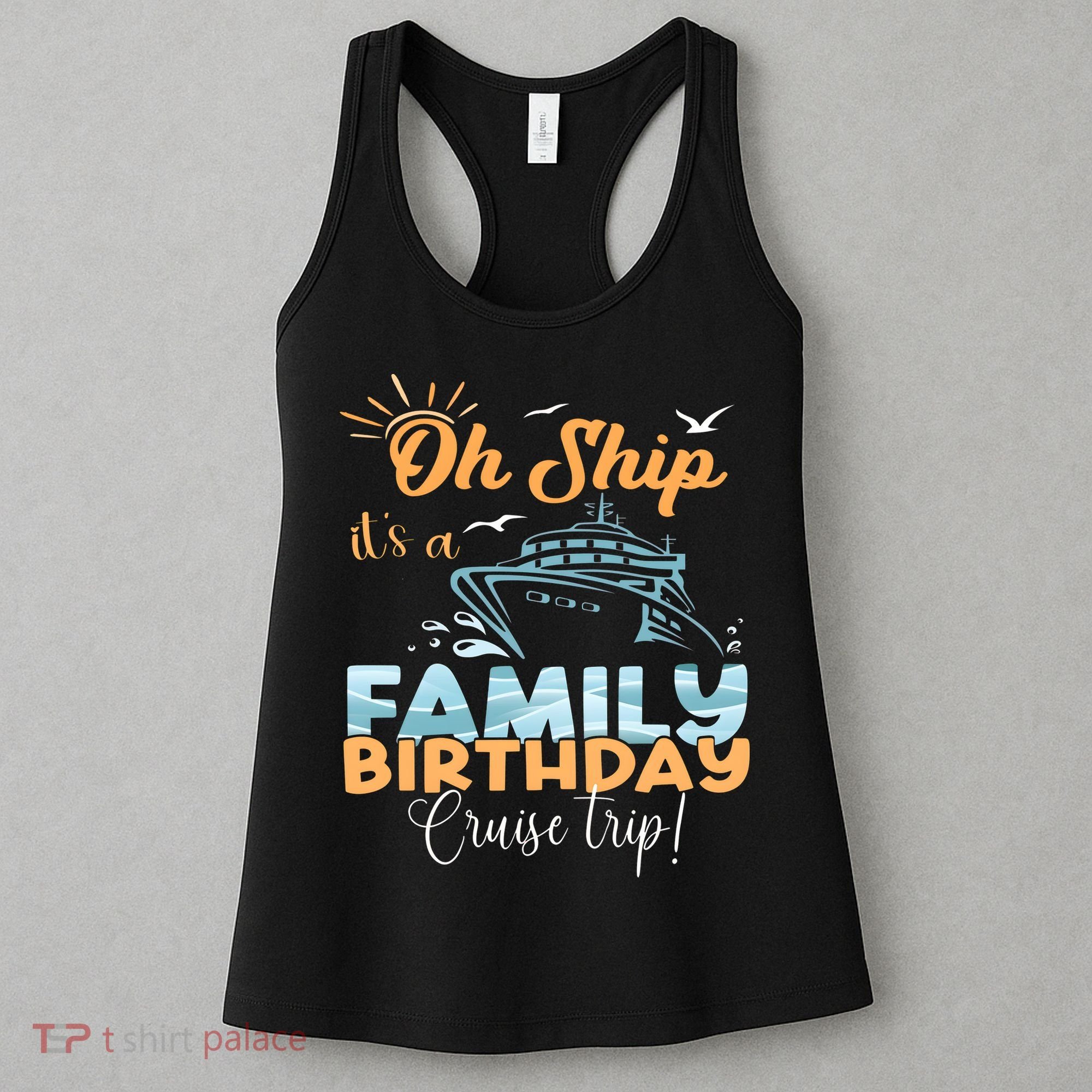 Birthday Cruise Trip Family Matching Family Women's Tank Top