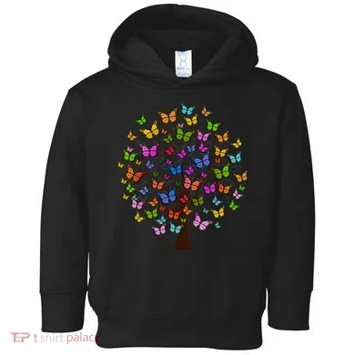 Butterfly Colorful Tree Toddler Hoodie