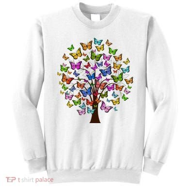 Butterfly Colorful Tree Sweatshirt