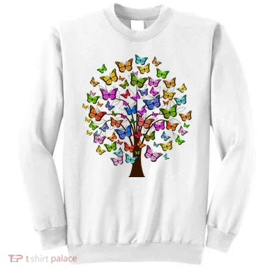 Butterfly Colorful Tree Sweatshirt