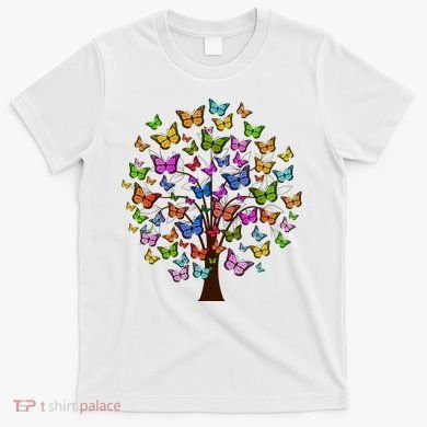Butterfly Colorful Tree T-Shirt