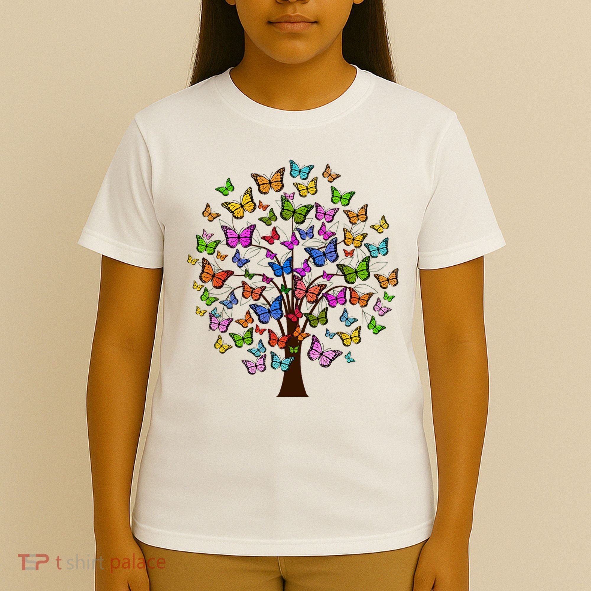 Butterfly Colorful Tree T-Shirt