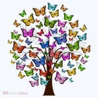 Butterfly Colorful Tree Bucket Hat thumb 4