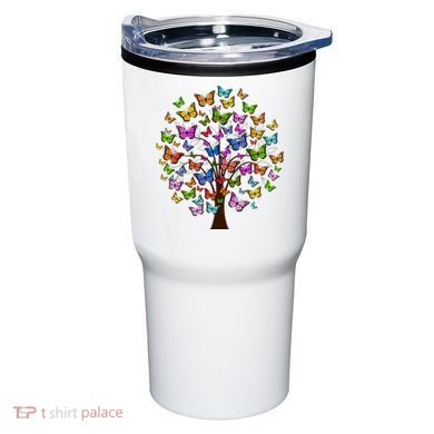 Butterfly Colorful Tree Tumbler