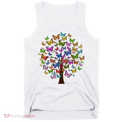Butterfly Colorful Tree Tank Top