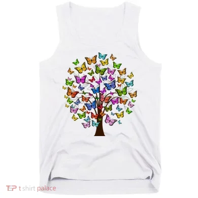 Butterfly Colorful Tree Tank Top