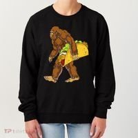Bigfoot Carrying Taco Funny Cinco De Mayo Sasquatch Funny Women's Sweatshirt thumb 0