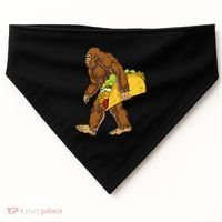 Bigfoot Carrying Taco Funny Cinco De Mayo Sasquatch Funny USA-Made Doggie Bandana thumb 0