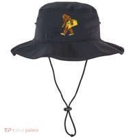 Bigfoot Carrying Taco Funny Cinco De Mayo Sasquatch Funny Bucket Hat thumb 0