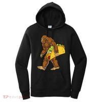 Bigfoot Carrying Taco Funny Cinco De Mayo Sasquatch Funny Women's Hoodie thumb 0